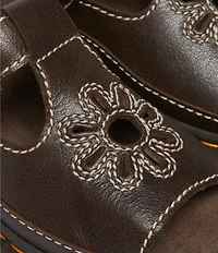 Dr. Martens Women's Dunnet Flower Cut Out Platform Sandals