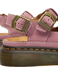 Dr. Martens Women's Dunnet Flower Cut Out Suede Platform Sandals