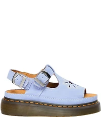 Dr. Martens Women's Dunnet Flower Cut Out Suede Platform Sandals