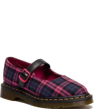 Dr. Martens Women's Elphie Tartan Mary Jane Flats