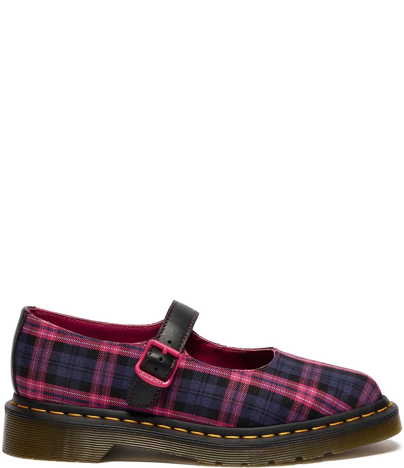 Dr. Martens Women's Elphie Tartan Mary Jane Flats