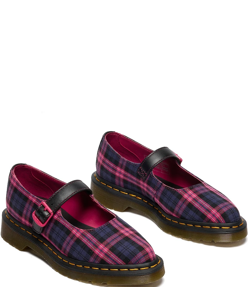 Dr. Martens Women's Elphie Tartan Mary Jane Flats