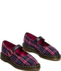 Dr. Martens Women's Elphie Tartan Mary Jane Flats