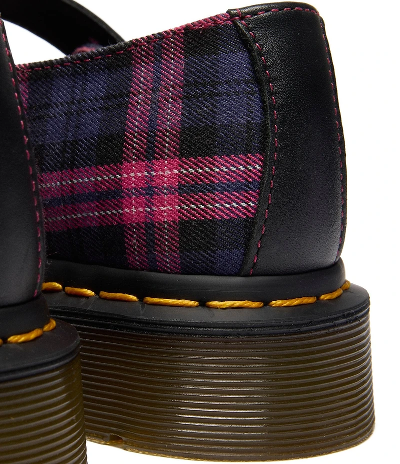 Dr. Martens Women's Elphie Tartan Mary Jane Flats