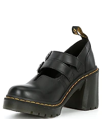Dr. Martens Women's Evie Sendel Leather Heeled Mary Jane Pumps