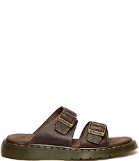 Dr. Martens Women's Josef Grizzly Leather Slide Sandals