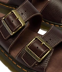 Dr. Martens Women's Josef Grizzly Leather Slide Sandals