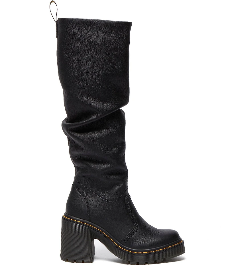 Dr. Martens Women's Kasey Virginia Leather Heeled Tall Boots