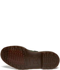 Dr. Martens Women's Crazy Horse Leather Flower Studded Mary Janes