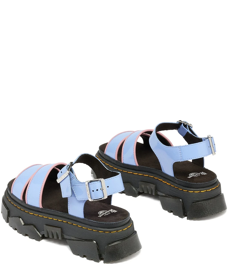 Dr. Martens Women's Mattison 2 Strap Patent Platform Sandals