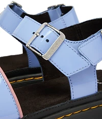 Dr. Martens Women's Mattison 2 Strap Patent Platform Sandals