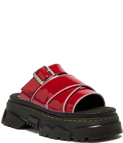 Dr. Martens Women's Mattison Slide Patent Platform Sandals