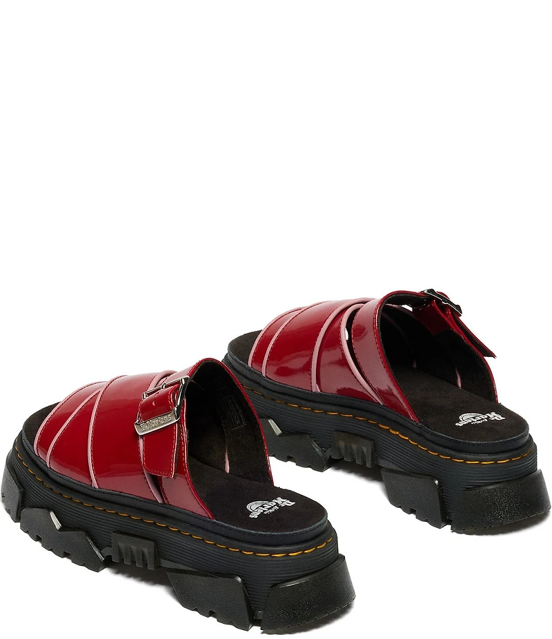 Dr. Martens Women's Mattison Slide Patent Platform Sandals