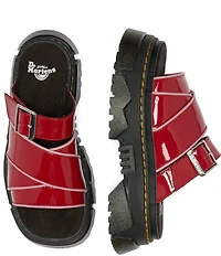 Dr. Martens Women's Mattison Slide Patent Platform Sandals