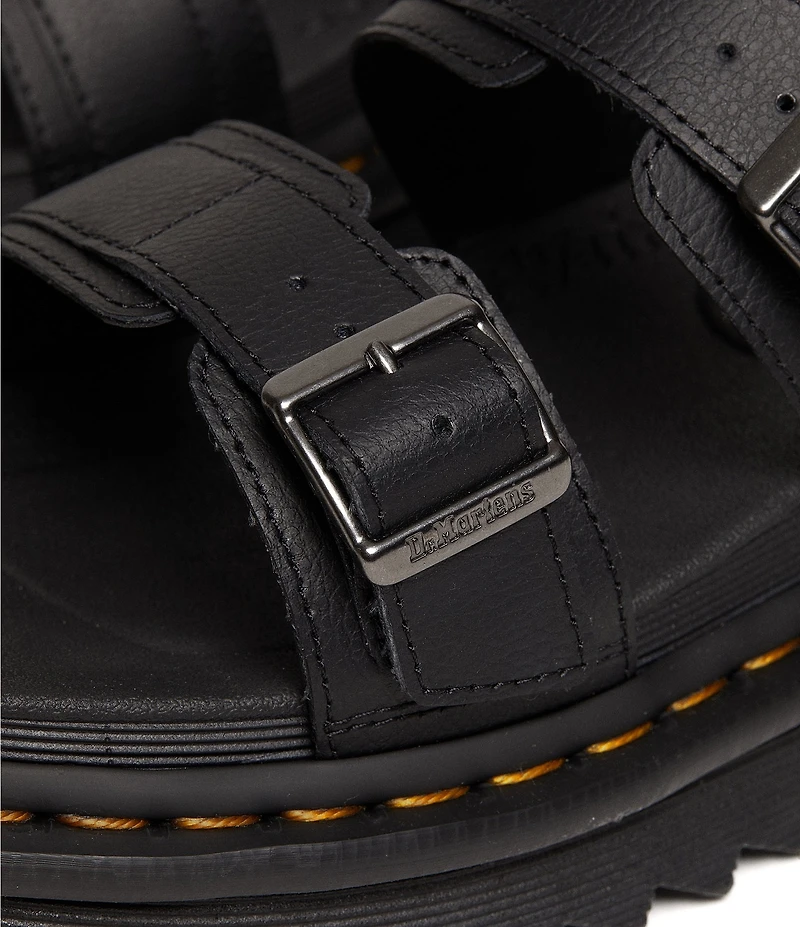 Dr. Martens Women's Myles Leather Double Strap Platform Sandals