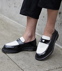 Dr. Martens Women's Penton Heart Patent Leather Penny Loafers