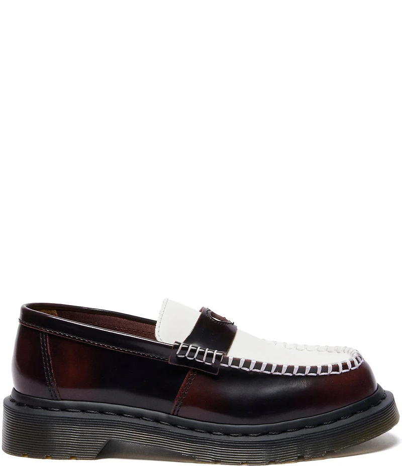 Dr. Martens Women's Penton Heart Two-Tone Leather Penny Loafers