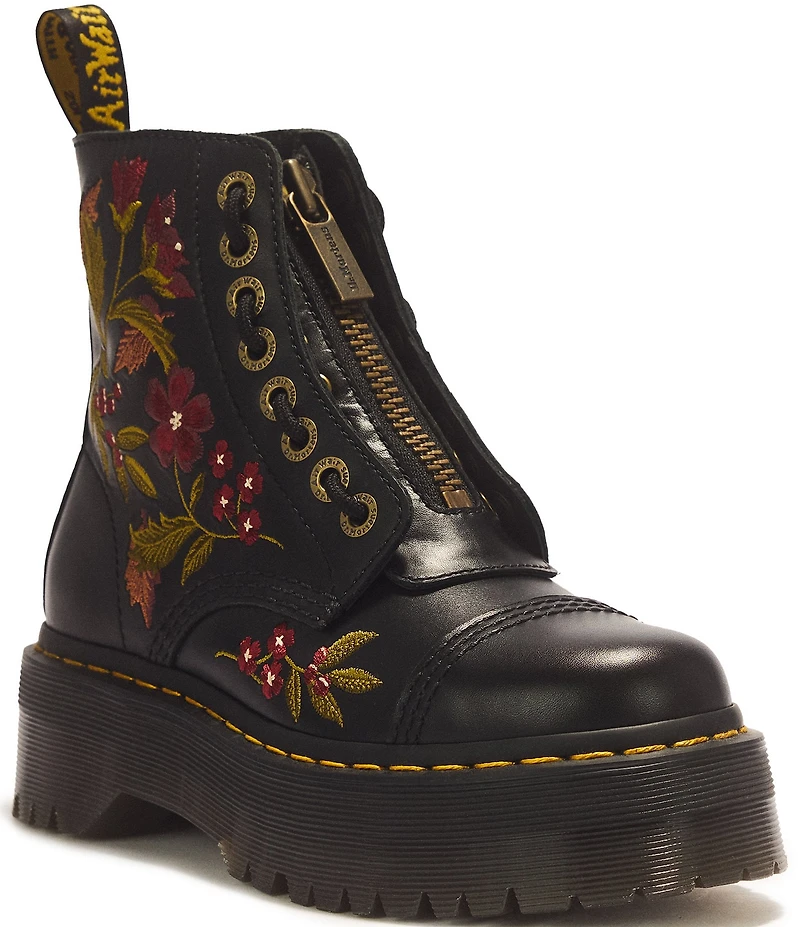 Dr. Martens Women's Sinclair Floral 8-Eye Platform Boots