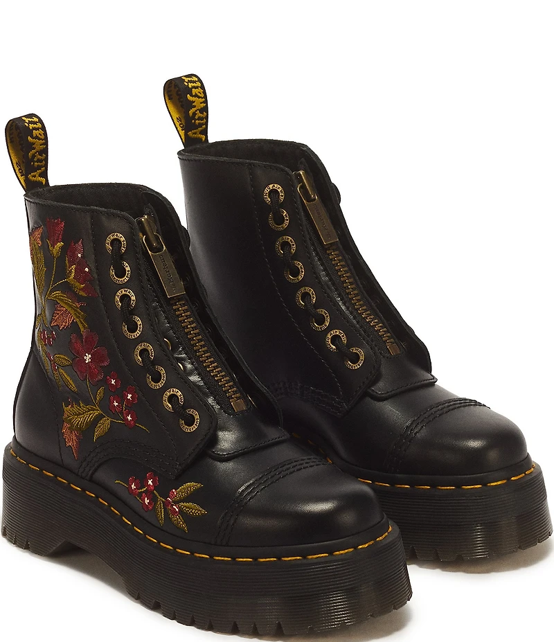 Dr. Martens Women's Sinclair Floral 8-Eye Platform Boots