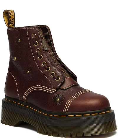 Dr. Martens Women's Sinclair Flower Platform Combat Boots