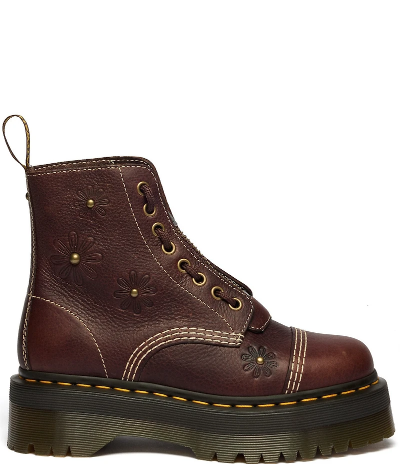 Dr. Martens Women's Sinclair Flower Platform Combat Boots