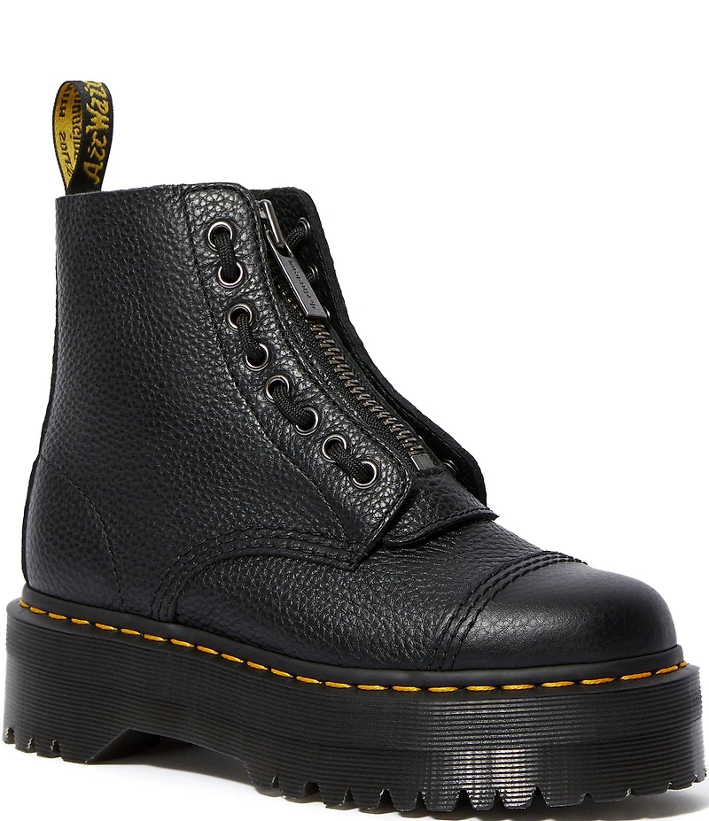 Dr. Martens Women's Sinclair Front Zip Platform Combat Booties