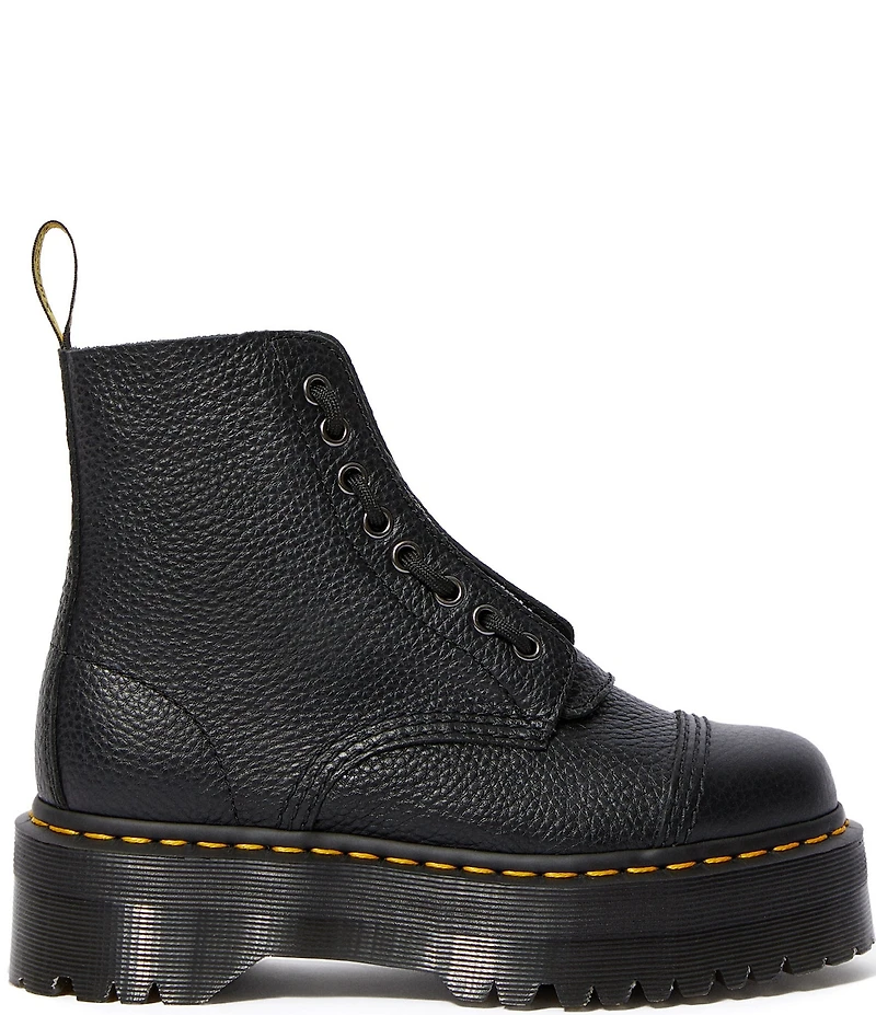 Dr. Martens Women's Sinclair Front Zip Platform Combat Booties