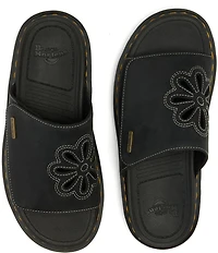 Dr. Martens Women's Zebzag Flower Cutout Platform Slides