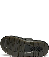 Dr. Martens Women's Zebzag Flower Cutout Platform Slides