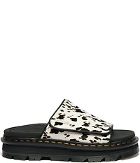 Dr. Martens Women's Zebzag Haircalf Platform Slide Sandals