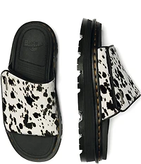 Dr. Martens Women's Zebzag Haircalf Platform Slide Sandals