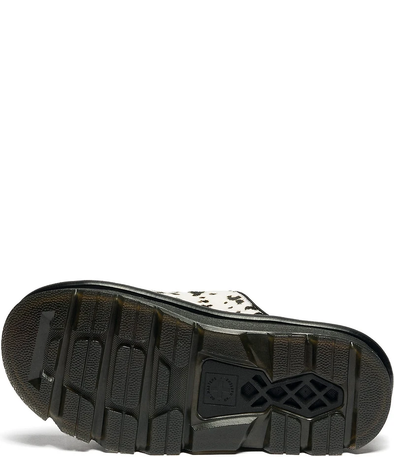 Dr. Martens Women's Zebzag Haircalf Platform Slide Sandals