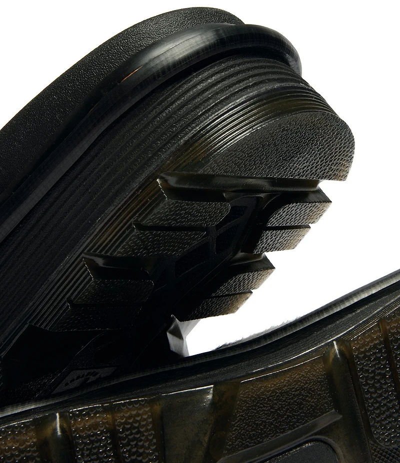 Dr. Martens Women's Zebzag Haircalf Platform Slide Sandals