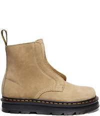 Dr. Martens Women's Zebzag Laceless Suede Platform Booties