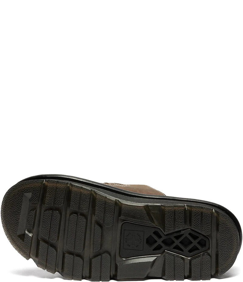 Dr. Martens Women's Zebzag Leather Flower Cut Out Platform Slide Sandals