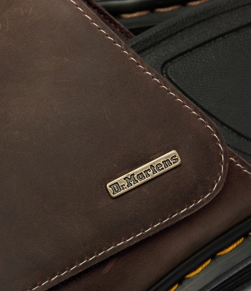 Dr. Martens Women's Zebzag Leather Flower Cut Out Platform Slide Sandals