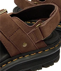 Dr. Martens Women's Zebzag Nubuck Platform Sandals