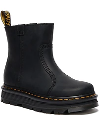 Dr. Martens Women's Zebzag Rigger Nubuck Leather Platform Booties