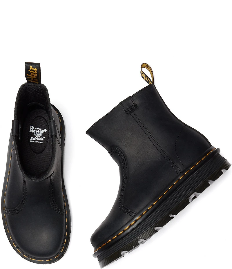 Dr. Martens Women's Zebzag Rigger Nubuck Leather Platform Booties