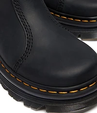 Dr. Martens Women's Zebzag Rigger Nubuck Leather Platform Booties