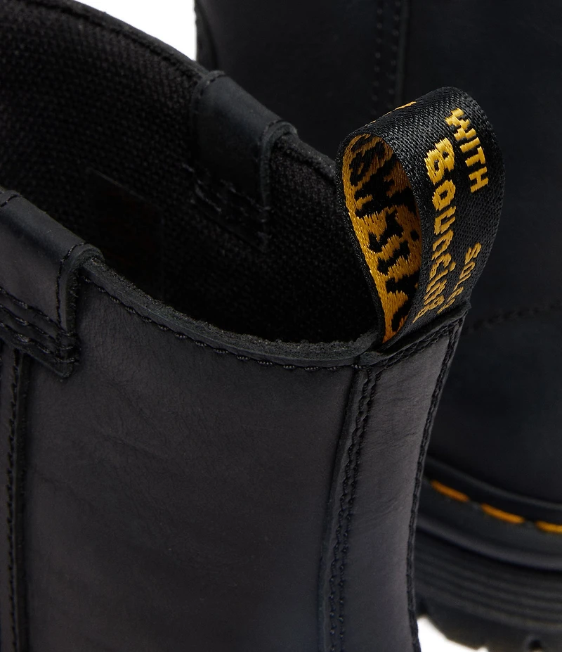 Dr. Martens Women's Zebzag Rigger Nubuck Leather Platform Booties