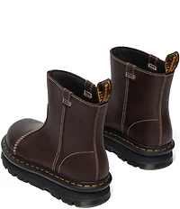 Dr. Martens Women's Zebzag Rigger Nubuck Leather Platform Booties