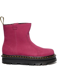 Dr. Martens Women's Zebzag Rigger Nubuck Platform Booties