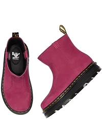 Dr. Martens Women's Zebzag Rigger Nubuck Platform Booties