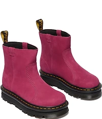 Dr. Martens Women's Zebzag Rigger Nubuck Platform Booties