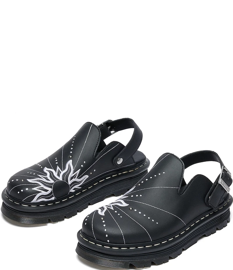 Dr. Martens Women's Zebzag Solar Flare Platform Mules
