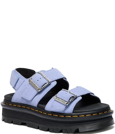 Dr. Martens Women's Zebzag Suede Platform Sandals