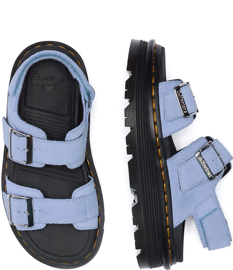 Dr. Martens Women's Zebzag Suede Platform Sandals