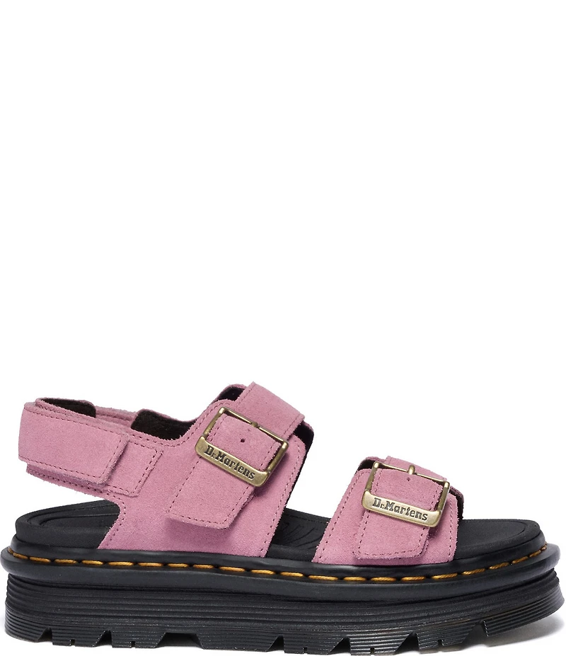Dr. Martens Women's Zebzag Suede Platform Sandals