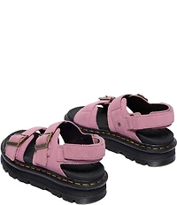 Dr. Martens Women's Zebzag Suede Platform Sandals